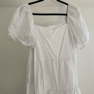 victorian style puff sleeve dress